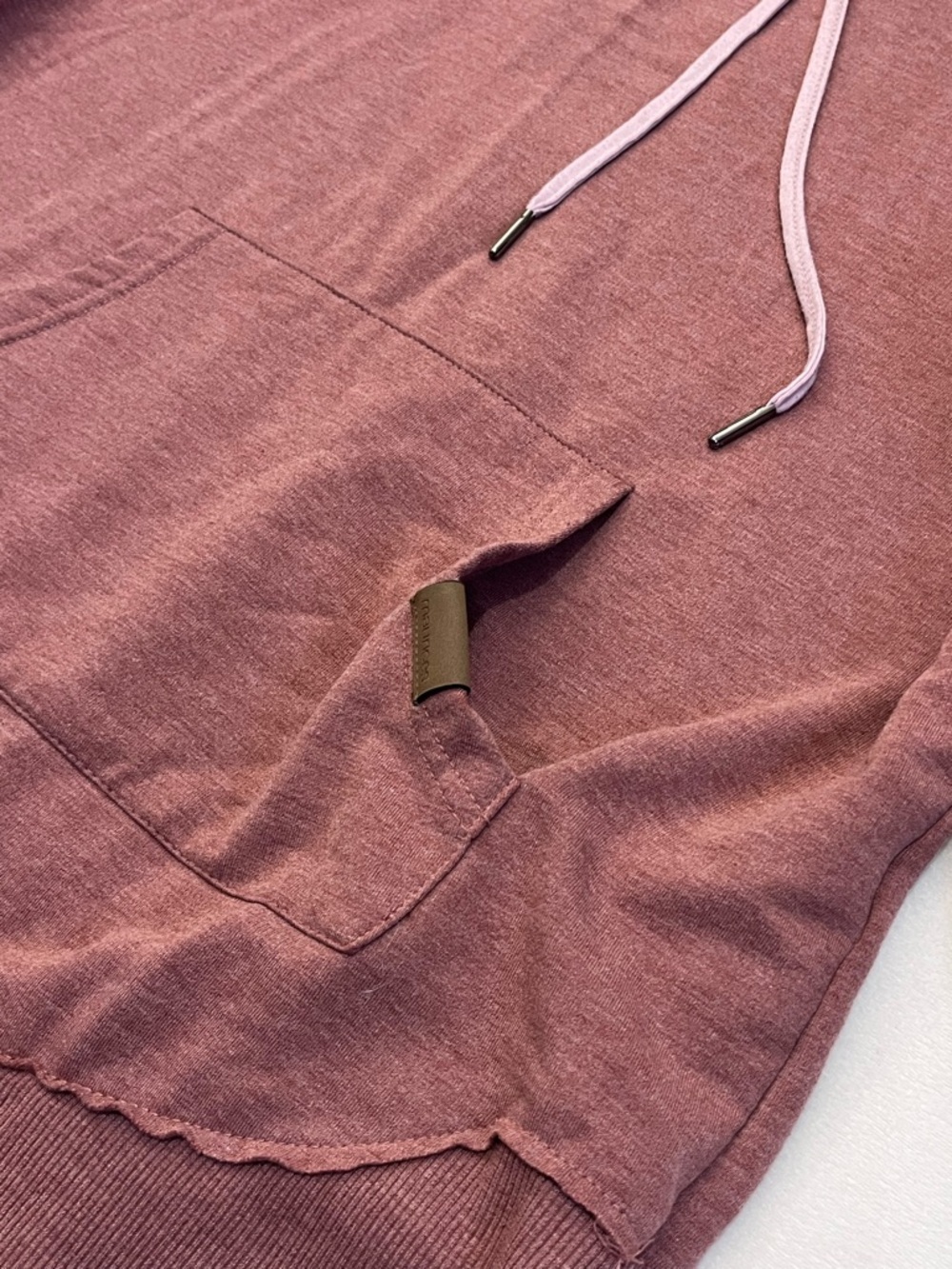 Maurices Mauve Women’s Drawstring Pullover Hoodie Sweatshirt w Kangaroo Pocket - Picture 5 of 16